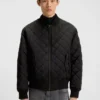 Quilted-satin jacket with water-repellent finish Quilted-satin jacket with water-repellent finish