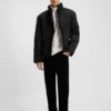 Quilted-satin jacket with water-repellent finish Quilted-satin jacket with water-repellent finish