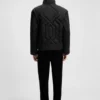 Quilted-satin jacket with water-repellent finish Quilted-satin jacket with water-repellent finish