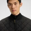 Quilted-satin jacket with water-repellent finish Quilted-satin jacket with water-repellent finish