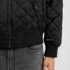 Quilted-satin jacket with water-repellent finish Quilted-satin jacket with water-repellent finish
