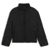 Quilted-satin jacket with water-repellent finish Quilted-satin jacket with water-repellent finish