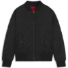 Quilted-satin jacket with water-repellent finish Quilted-satin jacket with water-repellent finish