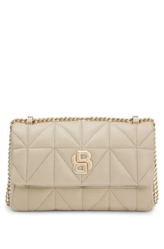 Quilted shoulder bag with Double B monogram