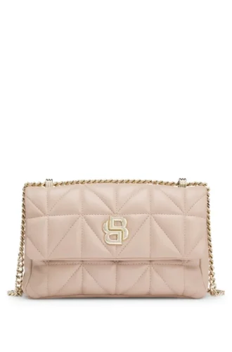 Quilted shoulder bag with Double B monogram