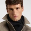 Raschel-knit scarf in virgin wool