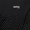 Raschel-knit scarf in virgin wool