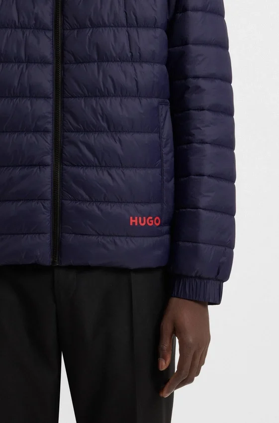 Red-logo jacket with water-repellent finish Red-logo jacket with water-repellent finish