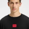 Red-logo pyjamas in stretch cotton