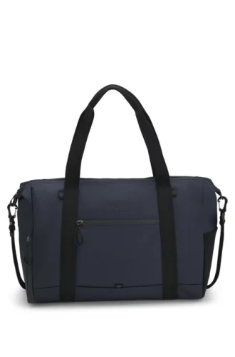 Reflective-detail holdall in faux leather Reflective-detail holdall in faux leather