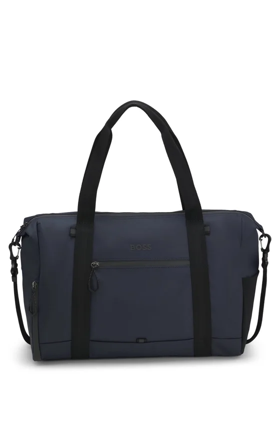 Reflective-detail holdall in faux leather Reflective-detail holdall in faux leather