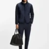 Reflective-detail holdall in faux leather