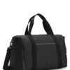 Reflective-detail holdall in faux leather