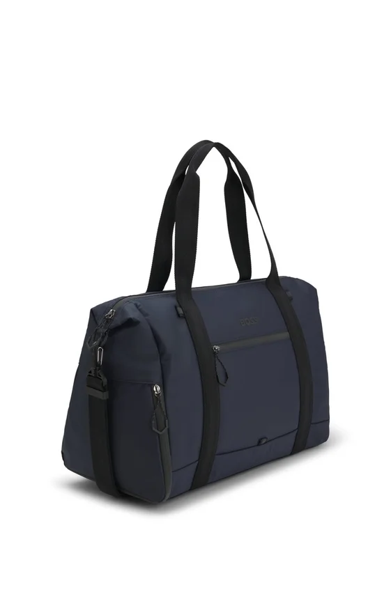 Reflective-detail holdall in faux leather Reflective-detail holdall in faux leather