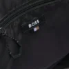 Reflective-detail holdall in faux leather