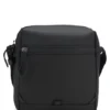 Reflective-detail reporter bag in faux leather Reflective-detail reporter bag in faux leather
