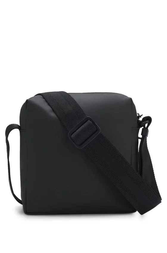 Reflective-detail reporter bag in faux leather Reflective-detail reporter bag in faux leather