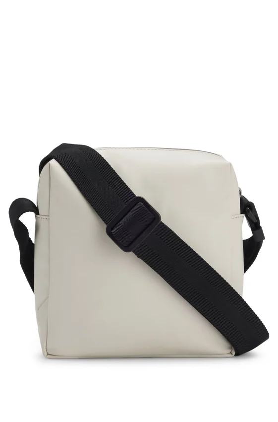 Reflective-detail reporter bag in faux leather Reflective-detail reporter bag in faux leather