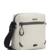 Reflective-detail reporter bag in faux leather Reflective-detail reporter bag in faux leather