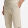 Reflective-graphic tracksuit bottoms in a cotton blend