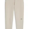 Reflective-graphic tracksuit bottoms in a cotton blend