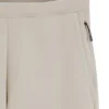 Reflective-graphic tracksuit bottoms in a cotton blend