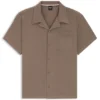 Regular-fit beach shirt in cotton muslin