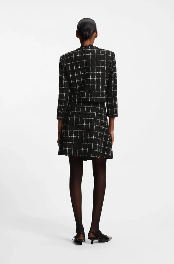 Regular-fit blazer in checked bouclé Regular-fit blazer in checked bouclé
