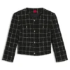 Regular-fit blazer in checked bouclé Regular-fit blazer in checked bouclé