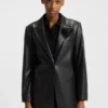 Regular-fit blazer in faux leather Regular-fit blazer in faux leather
