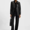 Regular-fit blazer in faux leather Regular-fit blazer in faux leather