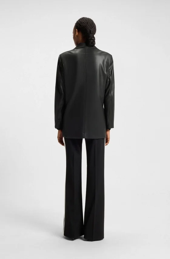 Regular-fit blazer in faux leather Regular-fit blazer in faux leather