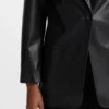 Regular-fit blazer in faux leather Regular-fit blazer in faux leather