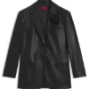 Regular-fit blazer in faux leather Regular-fit blazer in faux leather