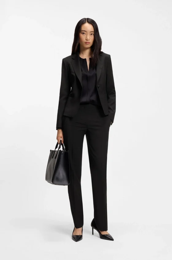 Regular-fit blazer in Italian-made virgin wool Regular-fit blazer in Italian-made virgin wool