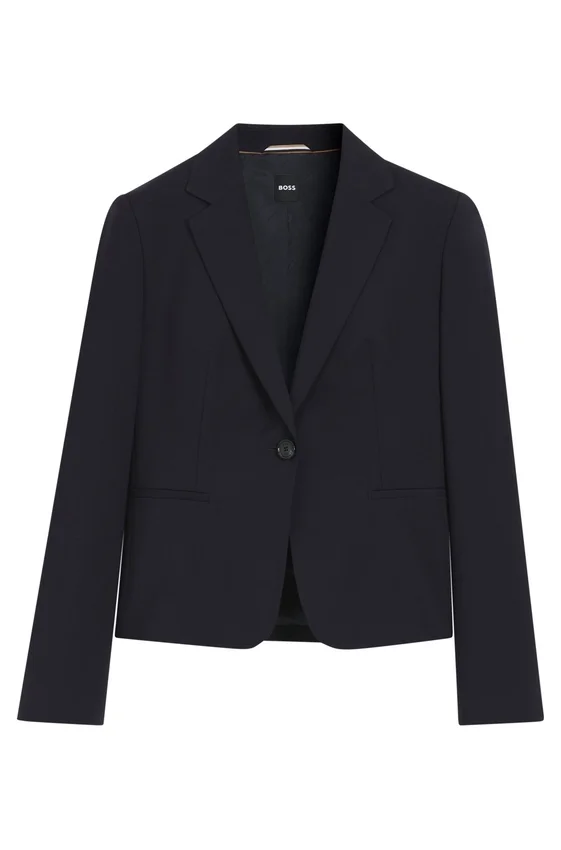 Regular-fit blazer in Italian-made virgin wool Regular-fit blazer in Italian-made virgin wool