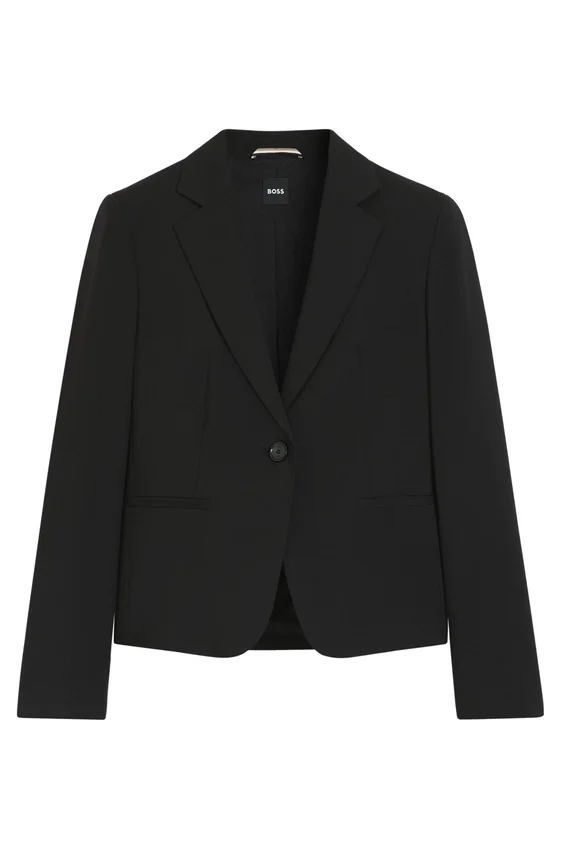 Regular-fit blazer in Italian-made virgin wool Regular-fit blazer in Italian-made virgin wool
