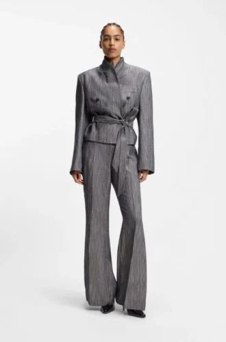 Regular-fit blazer in melange denim Regular-fit blazer in melange denim