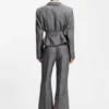 Regular-fit blazer in melange denim