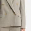 Regular-fit blazer in melange virgin wool