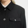 Regular-fit blazer in soft bouclé