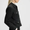 Regular-fit blazer in soft bouclé