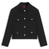 Regular-fit blazer in soft bouclé