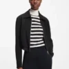 Regular-fit blazer in soft crepe
