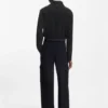 Regular-fit blazer in soft crepe