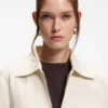 Regular-fit blazer in soft crepe