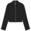 Regular-fit blazer in soft crepe