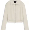 Regular-fit blazer in soft crepe