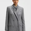 Regular-fit blazer in soft flannel