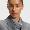 Regular-fit blazer in soft flannel